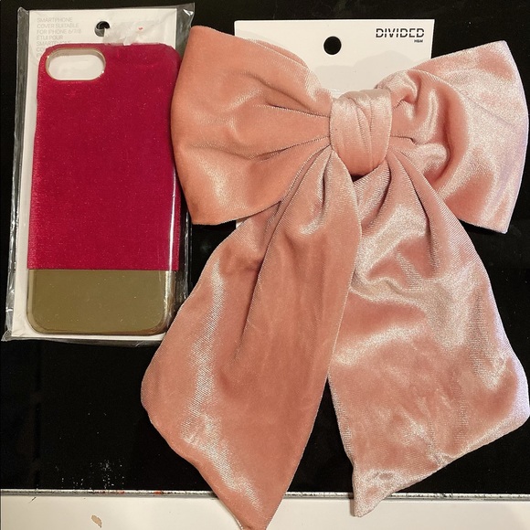 Velvet Accessories Bow Hair Clip &Iphone X/XS case - Picture 1 of 1